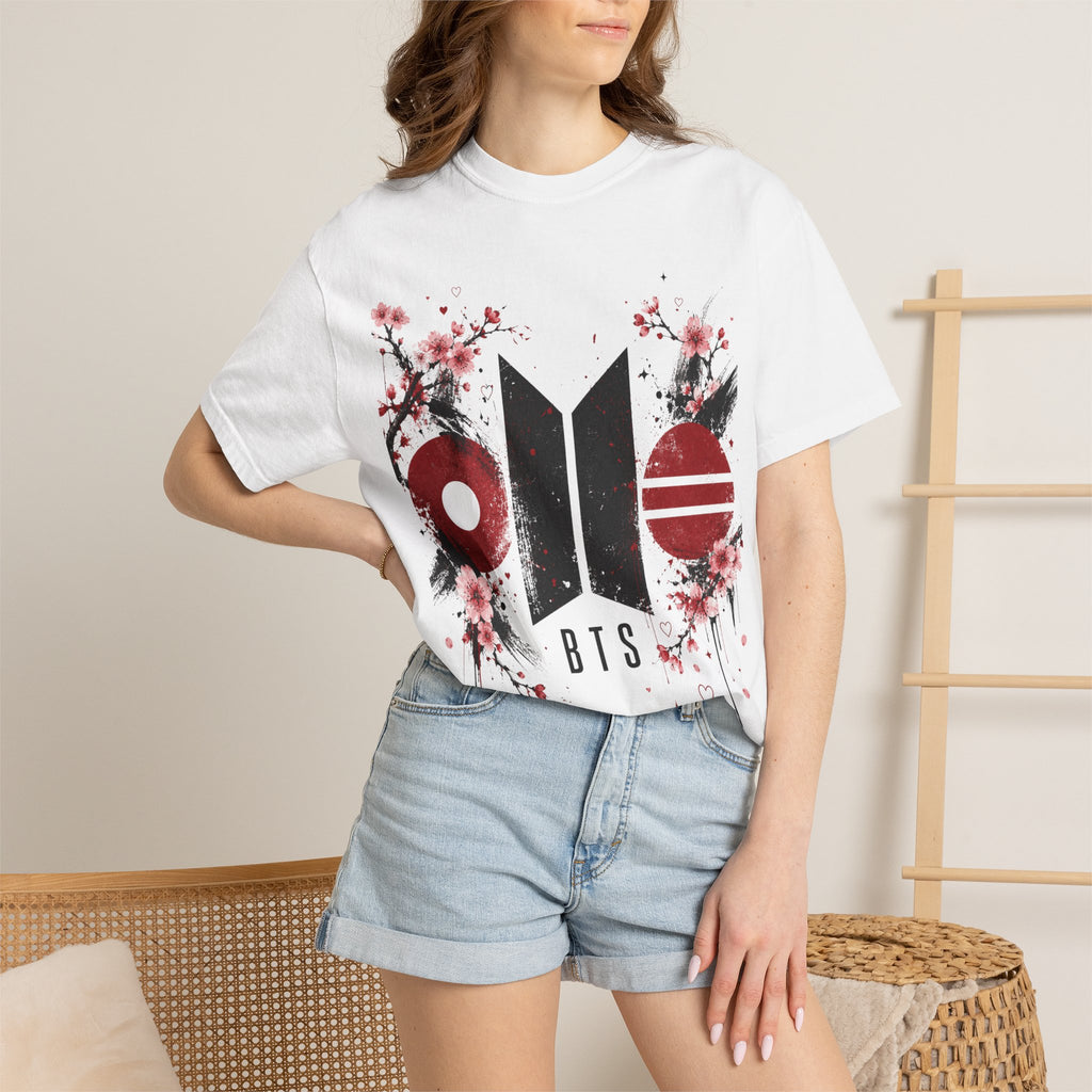 BTS Floral Logo T-Shirt